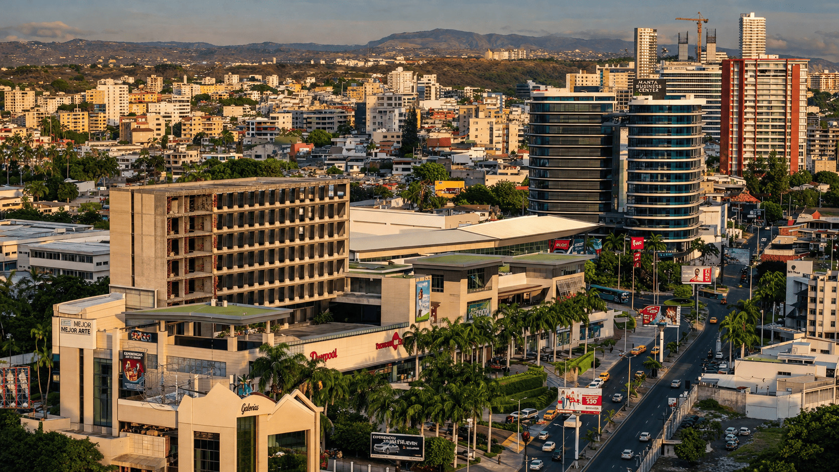 Vista panorámica de Manta, Ecuador